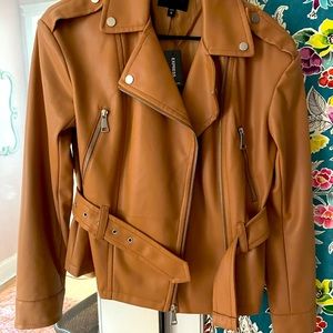Brand new faux leather express jacket.